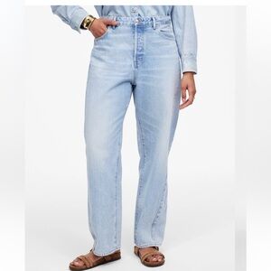 Madewell Curvy Pieced Barrel-Leg Jeans